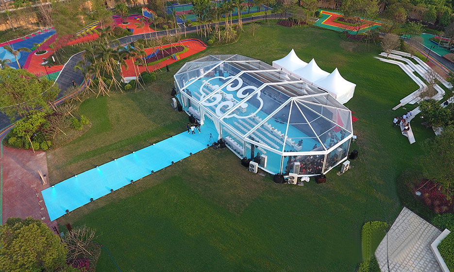 20x50m Large Clear Span Polygonal Tent For Food Festival Events