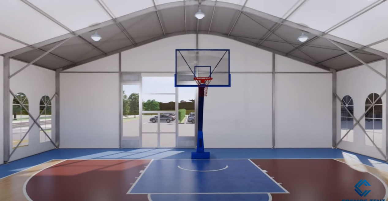 CURVED TENT,BASKETBALL SPORTS TENT