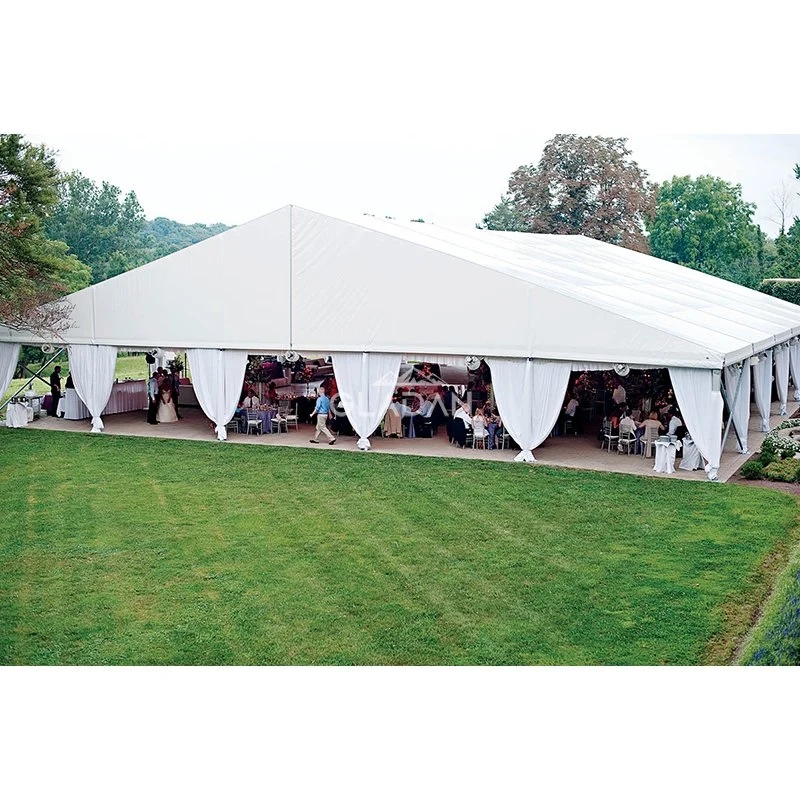 What kind of events can the tent for 500 people be used for?