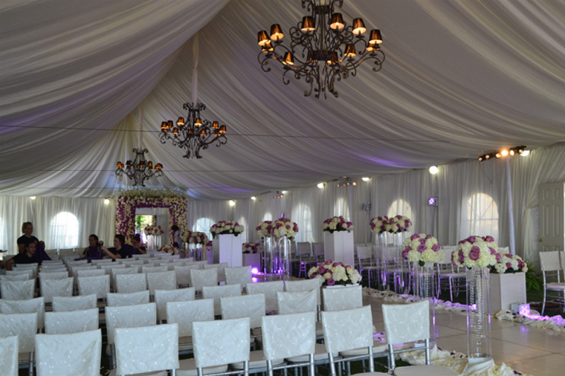 Outdoor marquee wedding tents