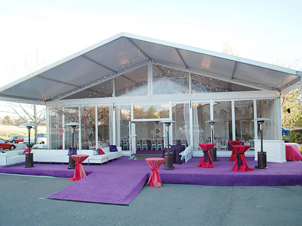 Outdoor Aluminum White PVC Wedding Marquee Tent Can Hold 600 People