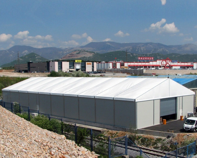 warehouse storage tent