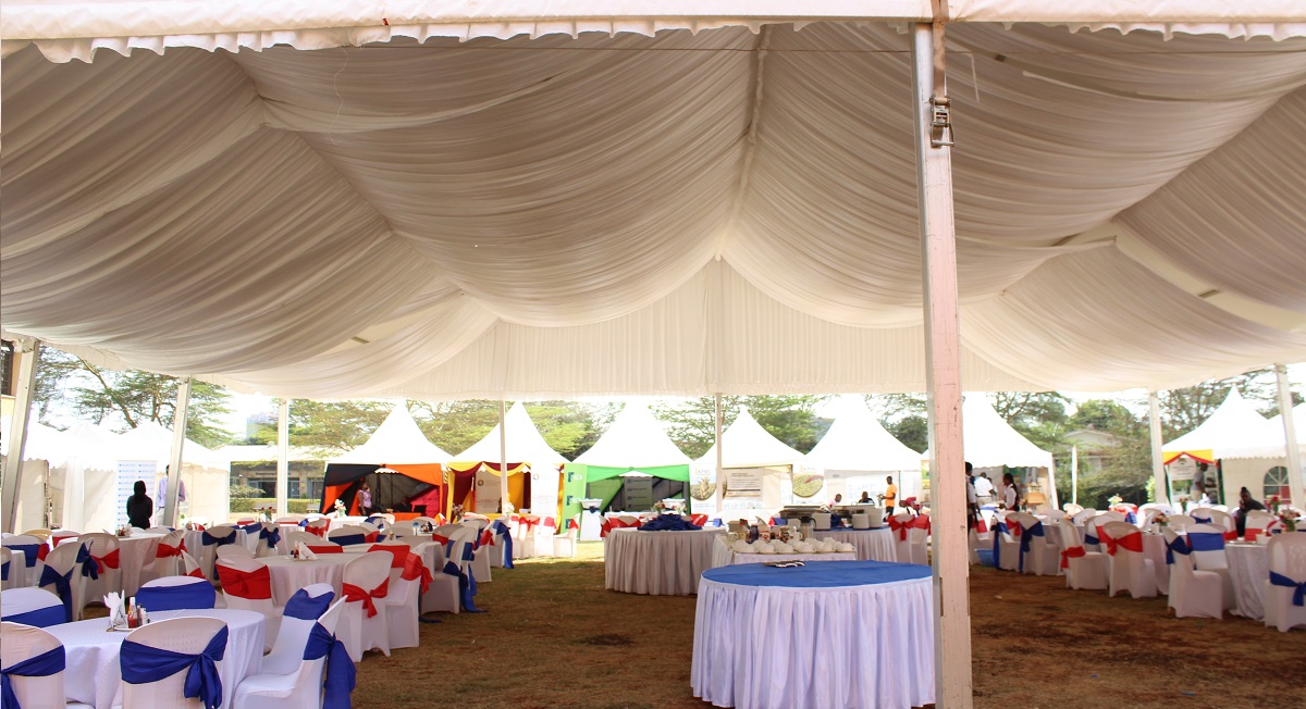 25x40m temporary structure clearspan marquee tent in Kenya