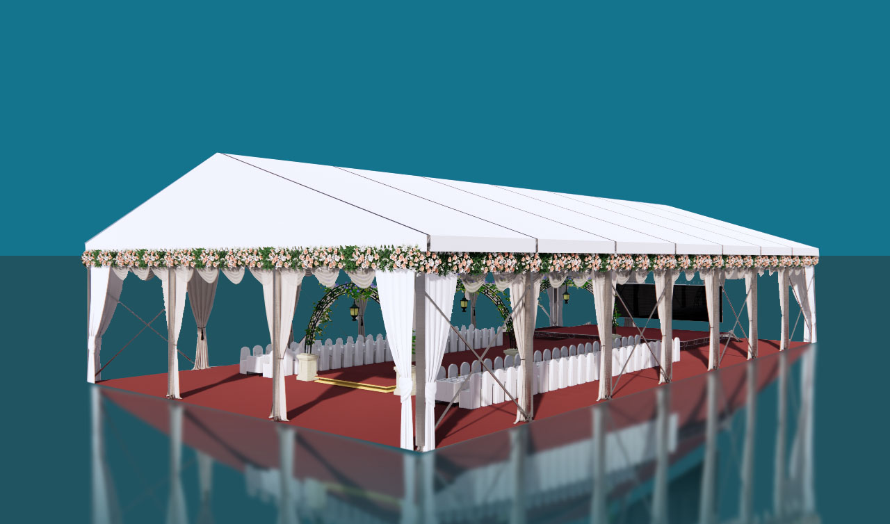 Wedding party tent